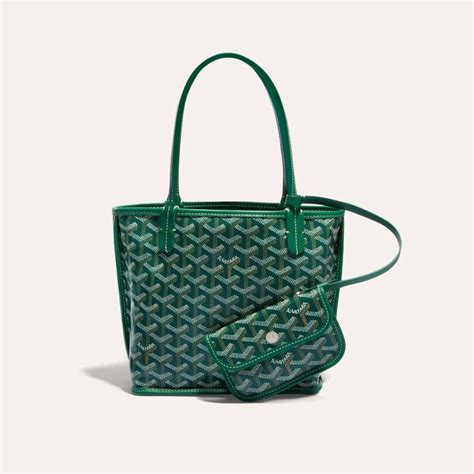 goyard green mini anjou|Goyard anjou mini price 2023.